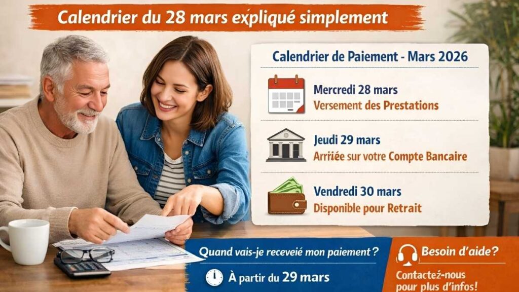 Paiements de sécurité sociale 2026：Calendrier du 28 mars expliqué simplement, avec les bénéficiaires concernés cette semaine, les conditions d’éligibilité et les points essentiels à connaître dans un guide clair et complet