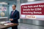 Lloyds Bank règle des 7 jours expliqué : comment obtenir facilement votre bonus de 250 £ en changeant de compte