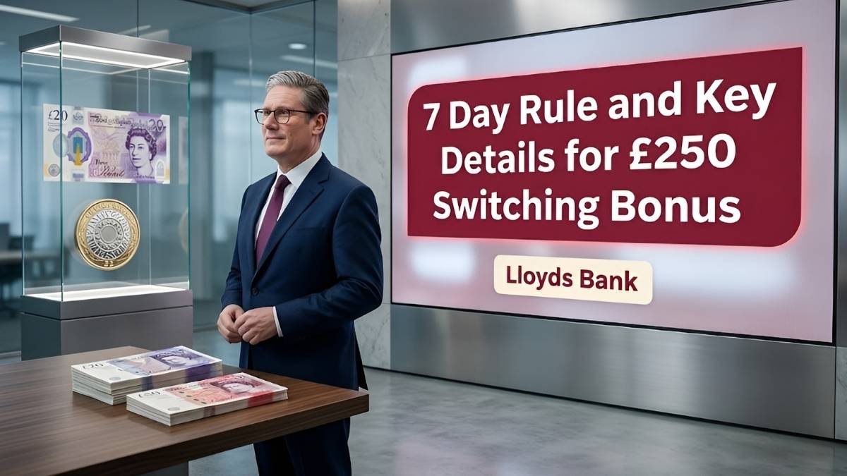 Lloyds Bank règle des 7 jours expliqué : comment obtenir facilement votre bonus de 250 £ en changeant de compte