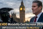 Motability 2026 : augmentation de coût de 400 £ confirmée par le DWP avec date limite essentielle à connaître